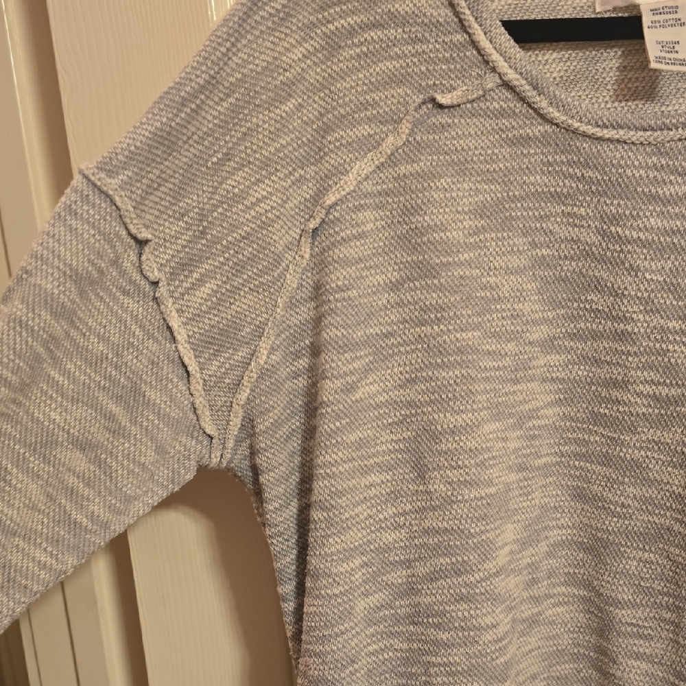 Max Studio Gray Knit Top - Picture 3 of 4